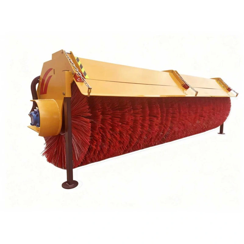 Brosse rotative à neige montée sur véhicule